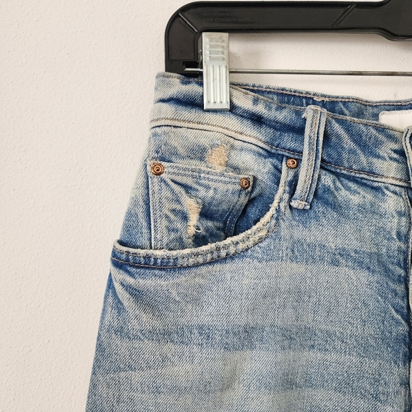 MOTHER Superior The Huffy Flood Jeans High Rise Straight Leg In Amen Size 26 - Picture 8 of 16